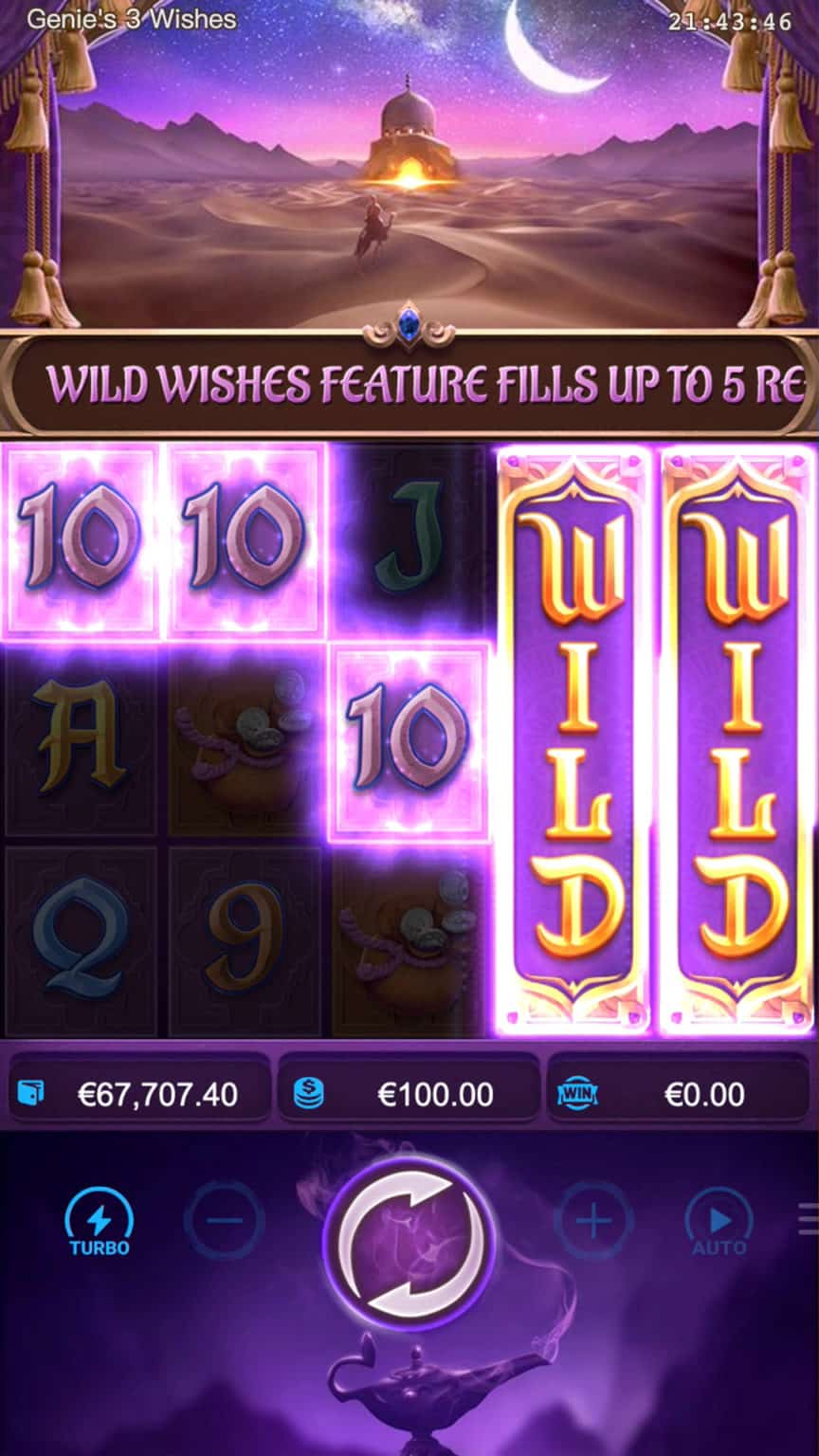 genies 3 wishes slot