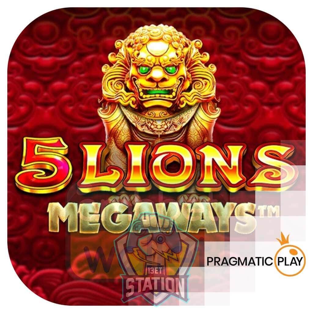 รีวิวเกมสล็อต Pragmatic Play : 5 Lions Megaways 5 สิงโตเมก้าเวส์