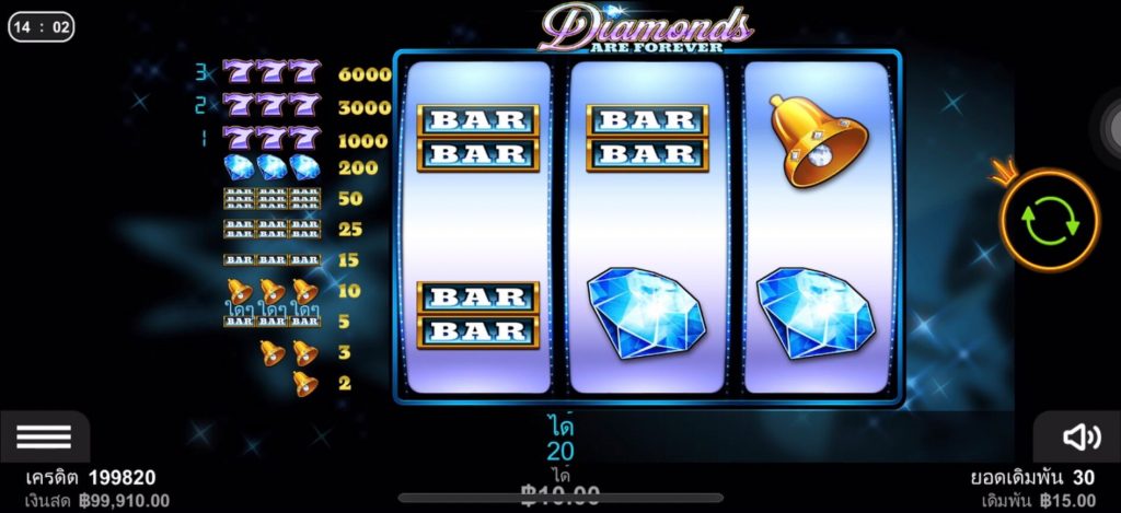 รีวิวเกมสล็อต Pragmatic Play : Diamonds Are Forever เพชรชั่วนิรันดร์