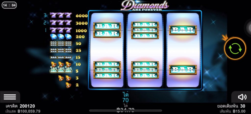 รีวิวเกมสล็อต Pragmatic Play : Diamonds Are Forever เพชรชั่วนิรันดร์